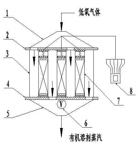 Adsorption purification unit and adsorption recycling device for recycling organic solvent from waste gas