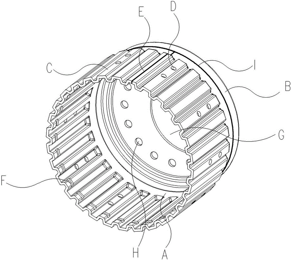 Manufacturing method for stamping and welding forming of sheet of clutch spline hub assembly