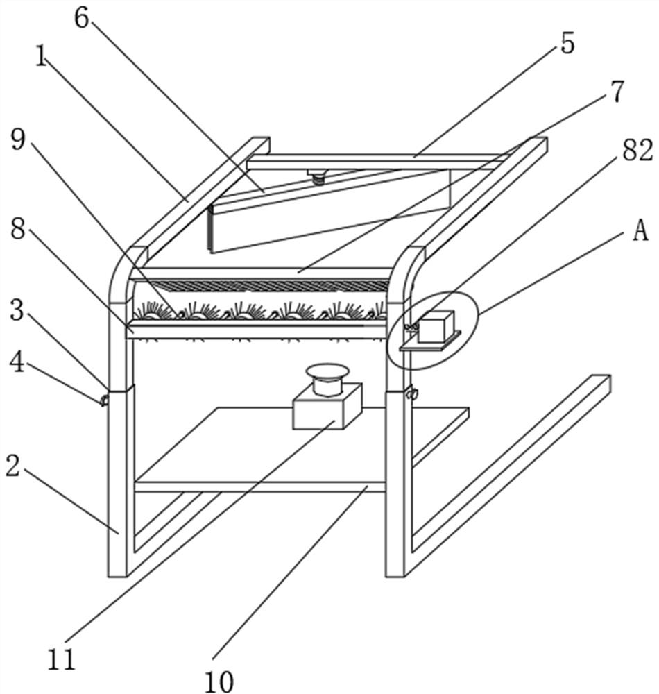 A protective control device for a conveyor in a coal mine