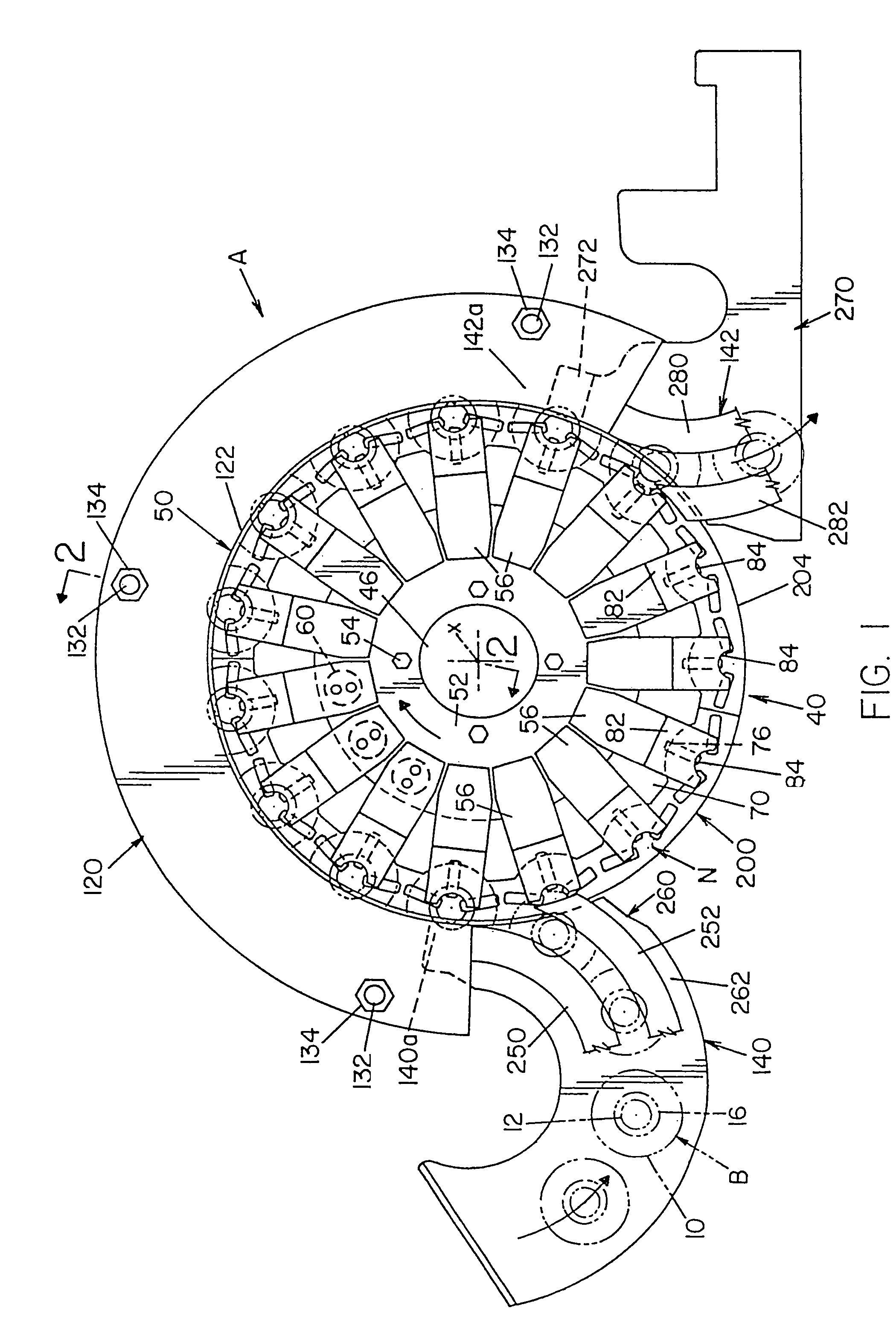 Anti-rotation wear plate for capping machine