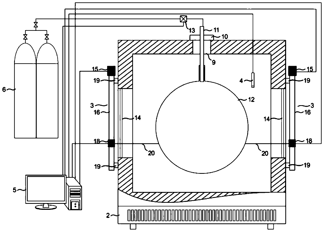 Low-temperature blasting test apparatus and test method for sounding balloon