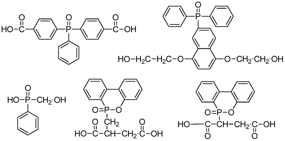 Phosphorus-containing flame-retardant monomer, halogen-free flame-retardant polyester containing the monomer and preparation method thereof