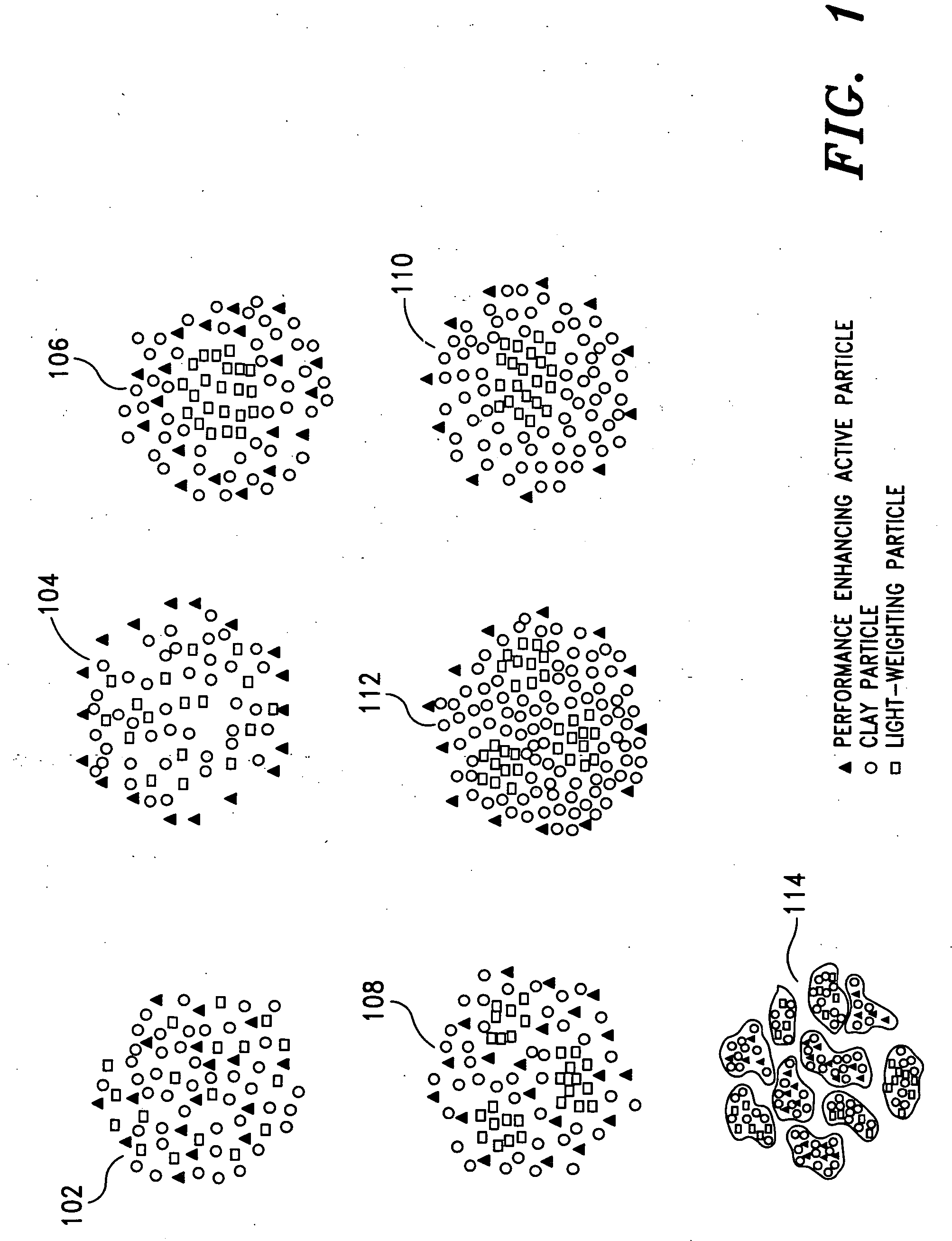 Composite particle animal litter and method thereof