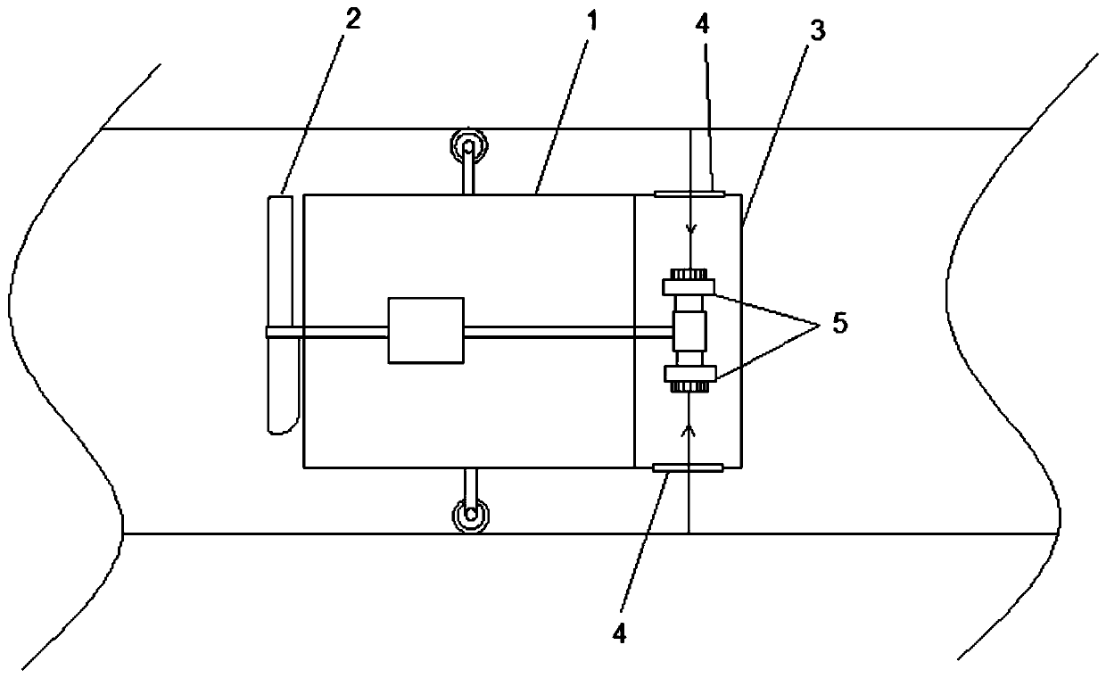 A three-dimensional acquisition device for the inner wall of a pipeline