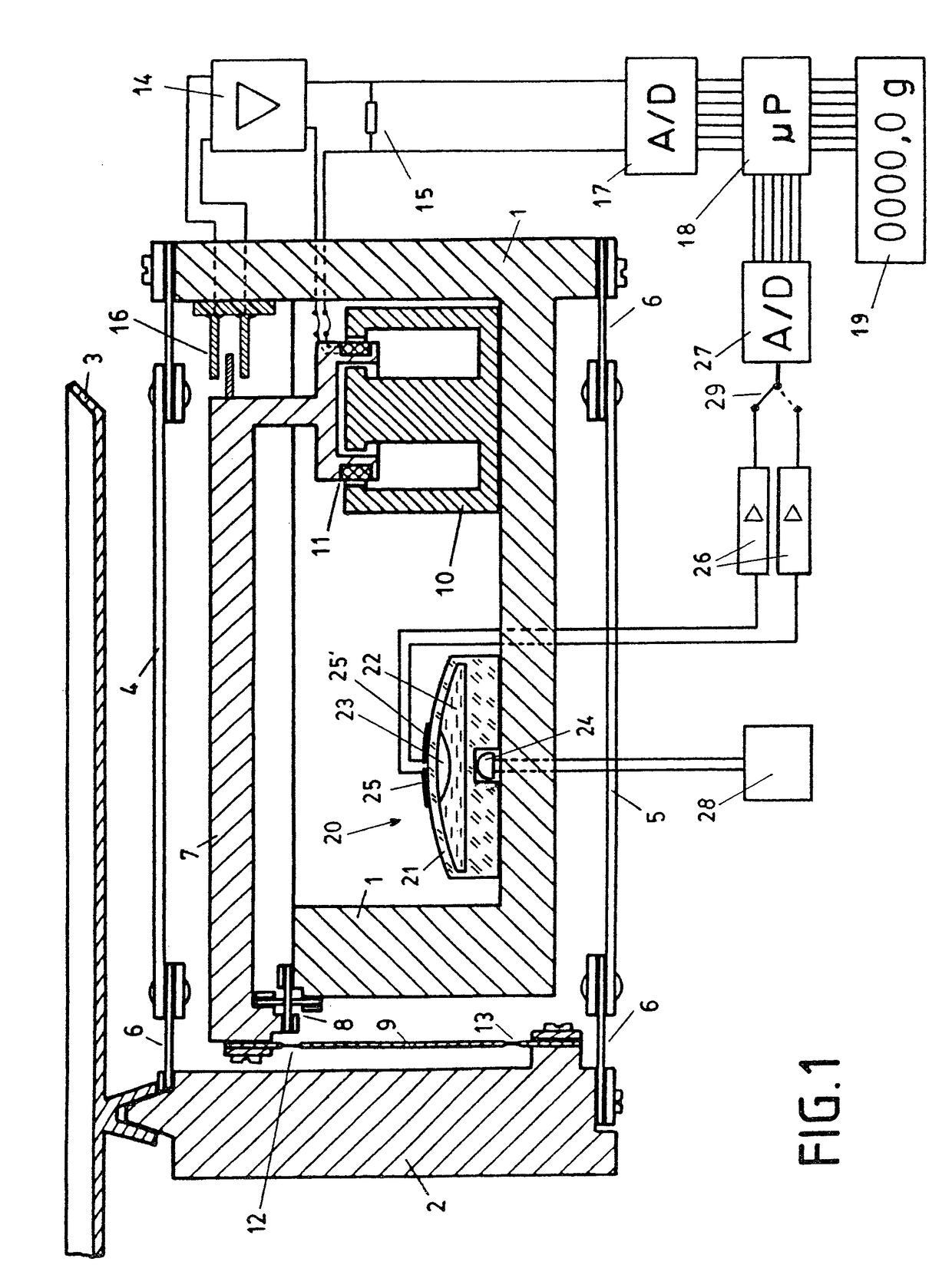 Electronic scale comprising an inclinometer and corresponding signal evaluation method