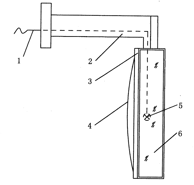 Automobile reflecting mirror with route identifying lamp box