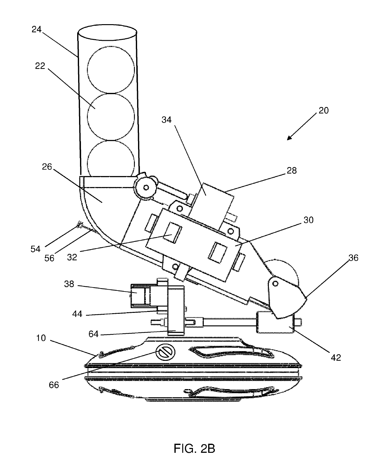 Robotic cannon with laser