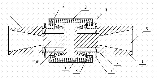 Connecting device for lengthening handle
