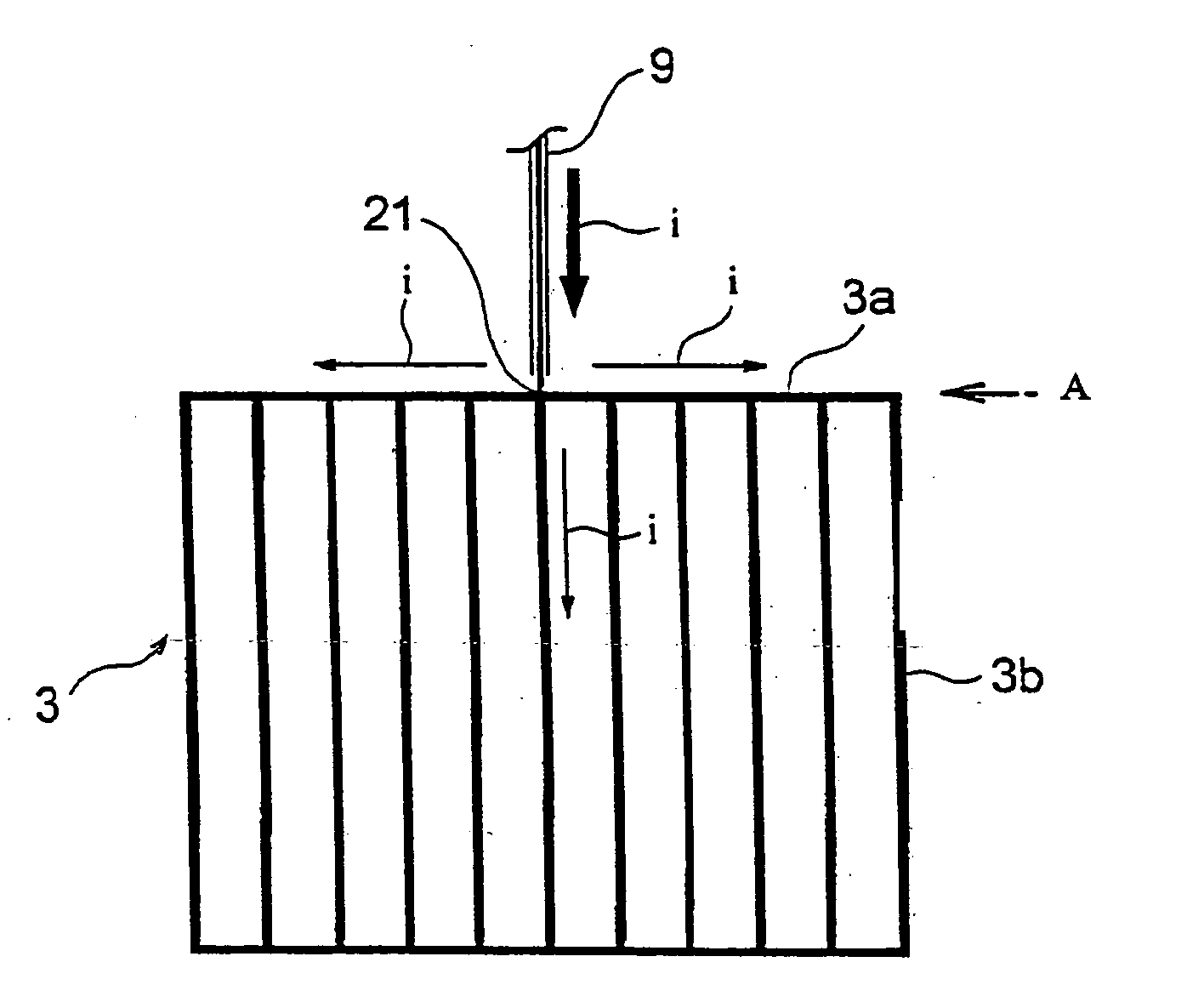 High-frequency power supply structure and plasma cvd device using the same