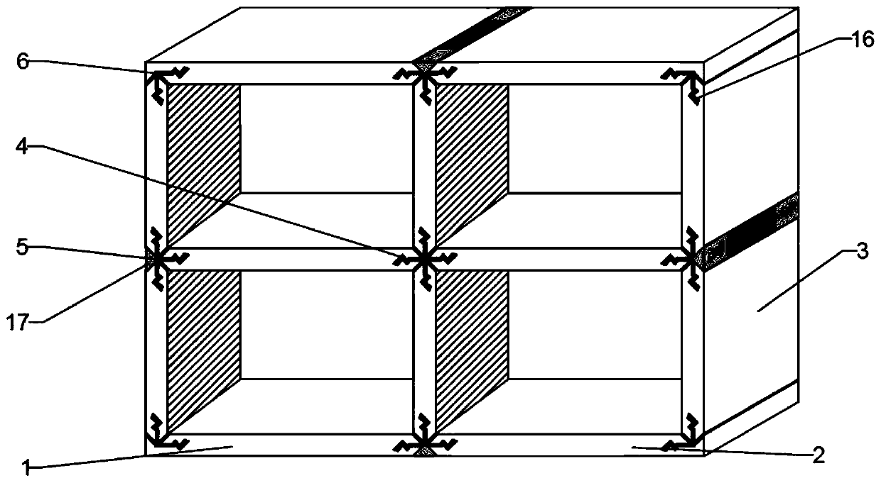 Multi-functional assembled goods shelf