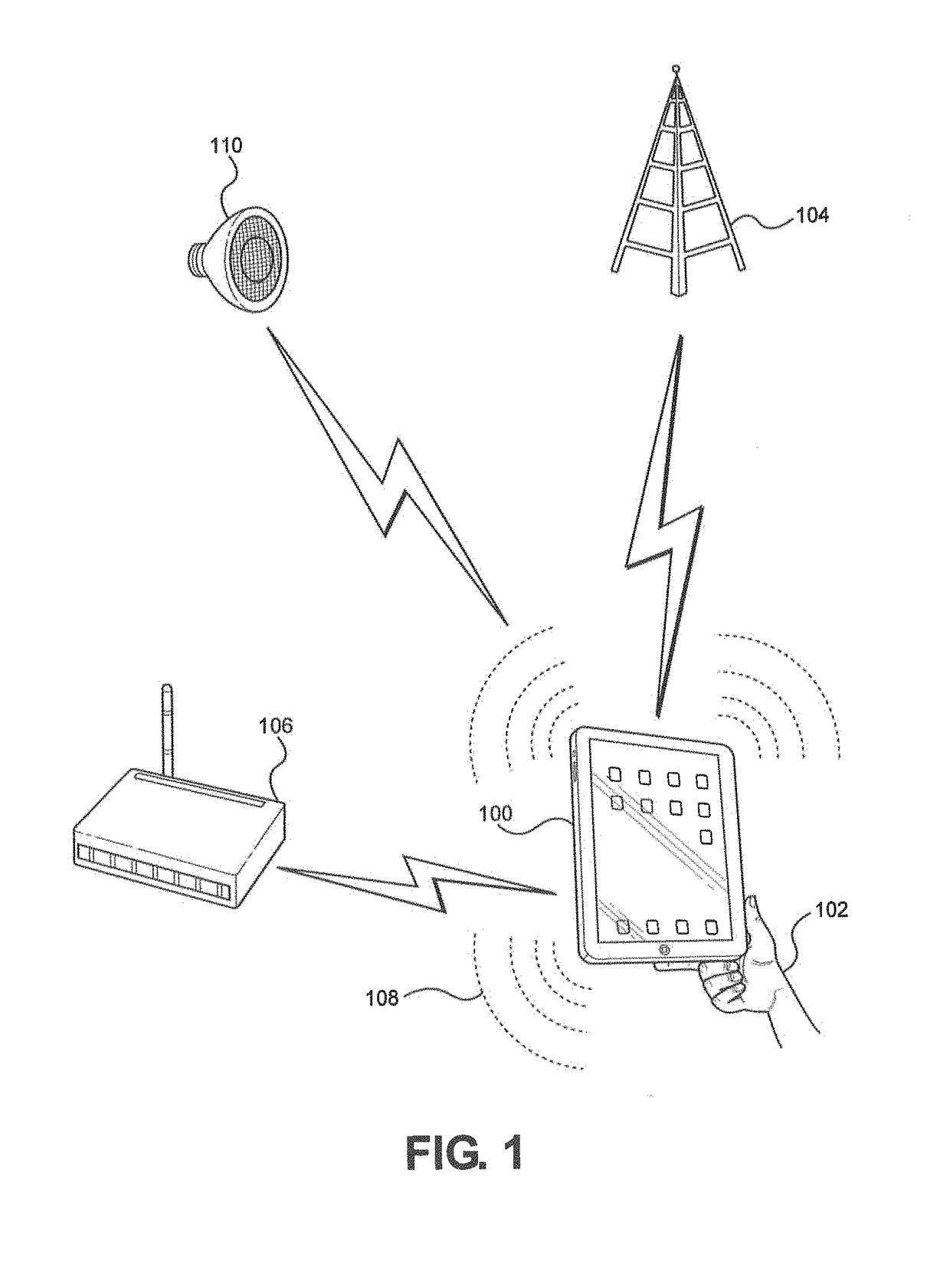 Radio frequency emission guard for portable wireless electronic device