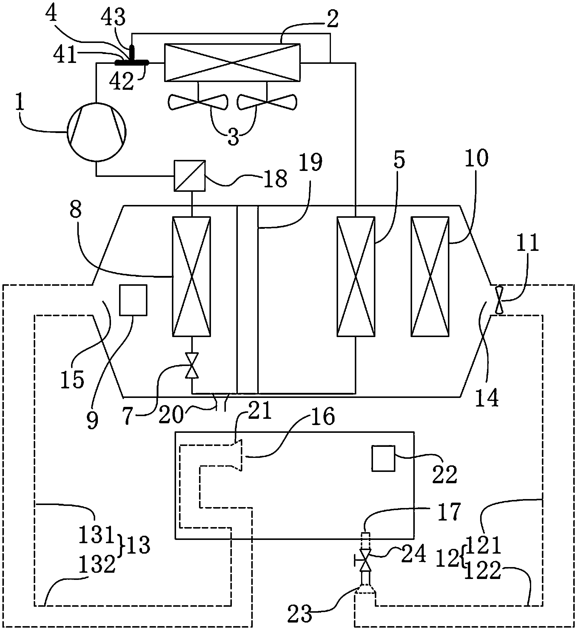 Intelligent energy-saving dehumidification and thermoregulation system and control method thereof