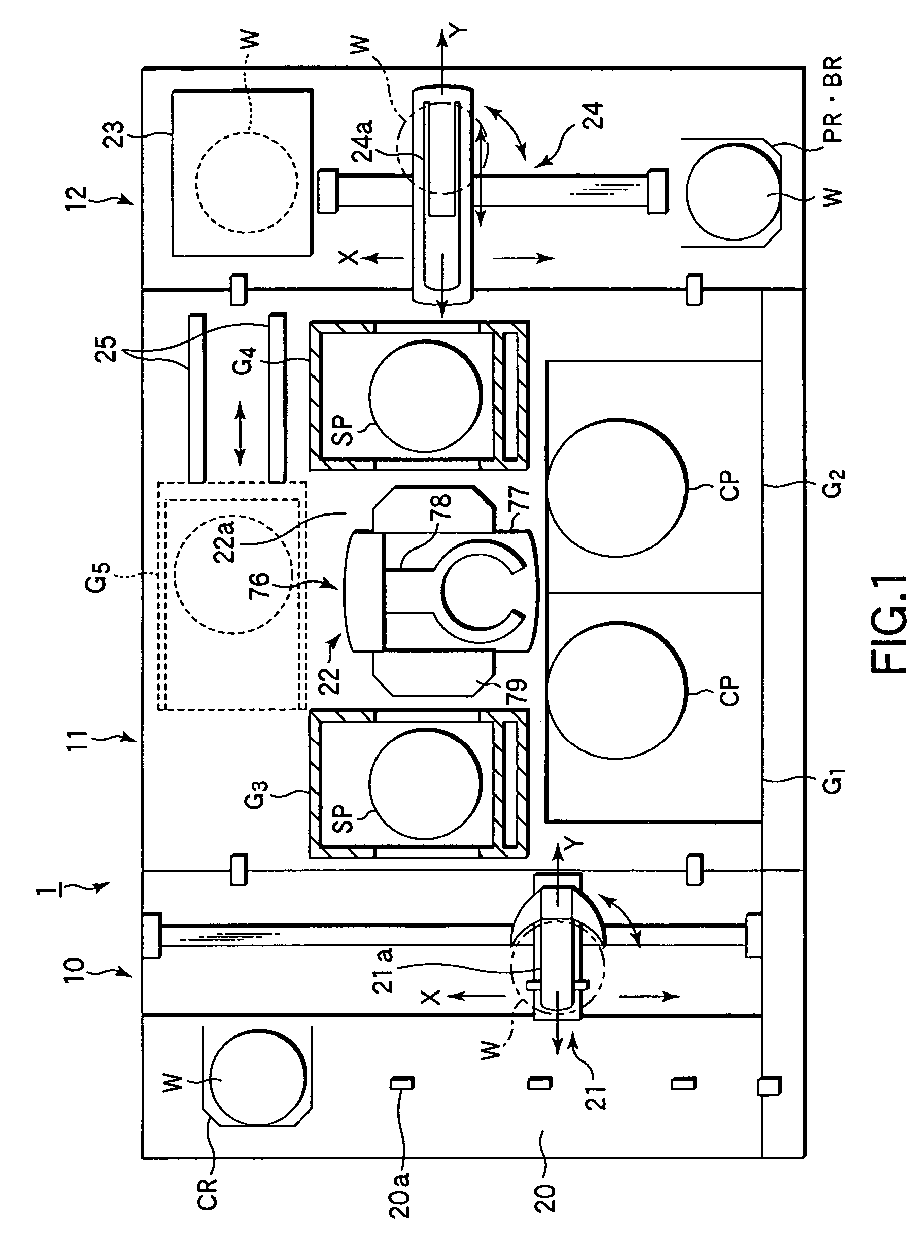 Coating device and coating film forming method