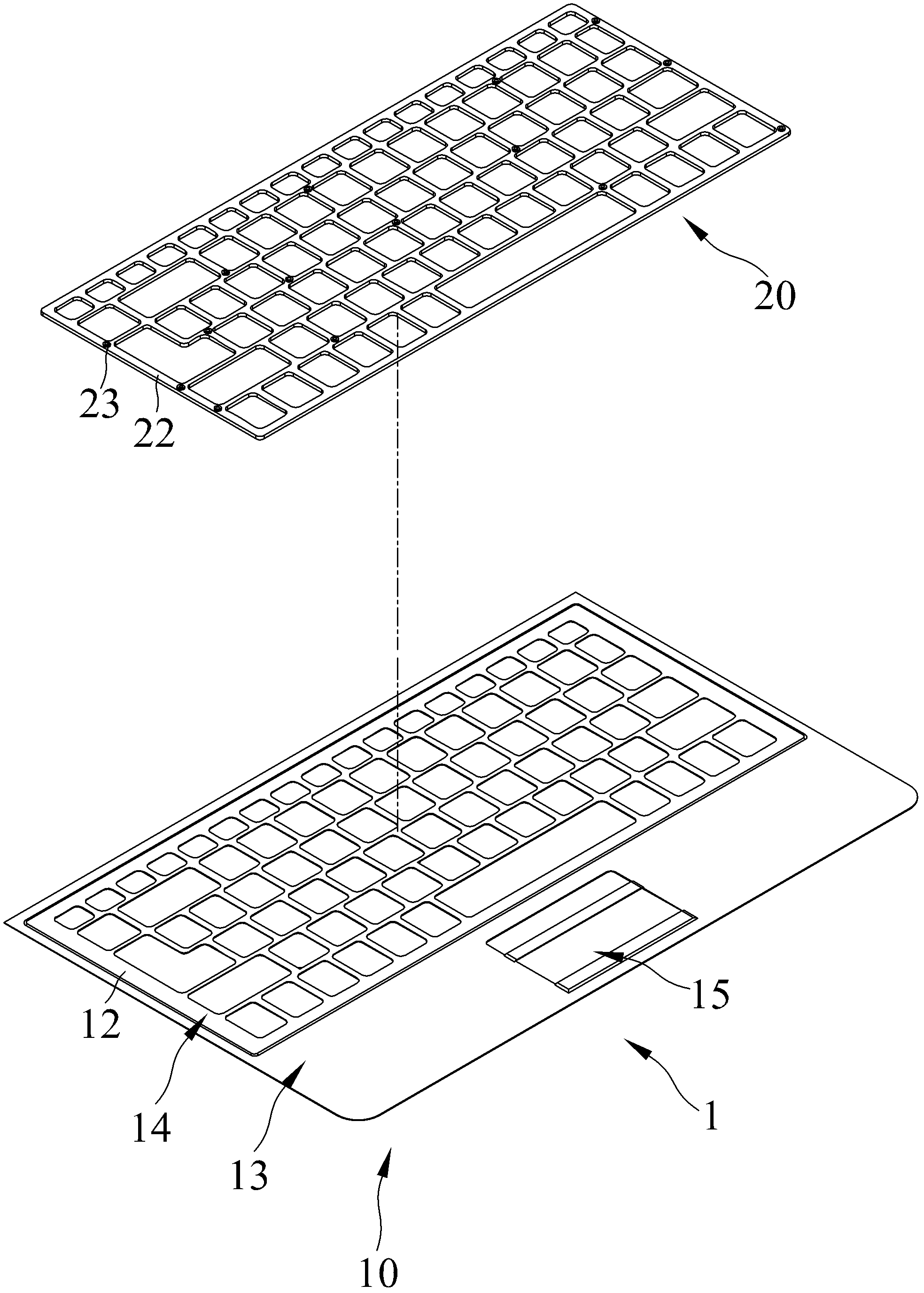 Keyboard framework with preferred structure strength