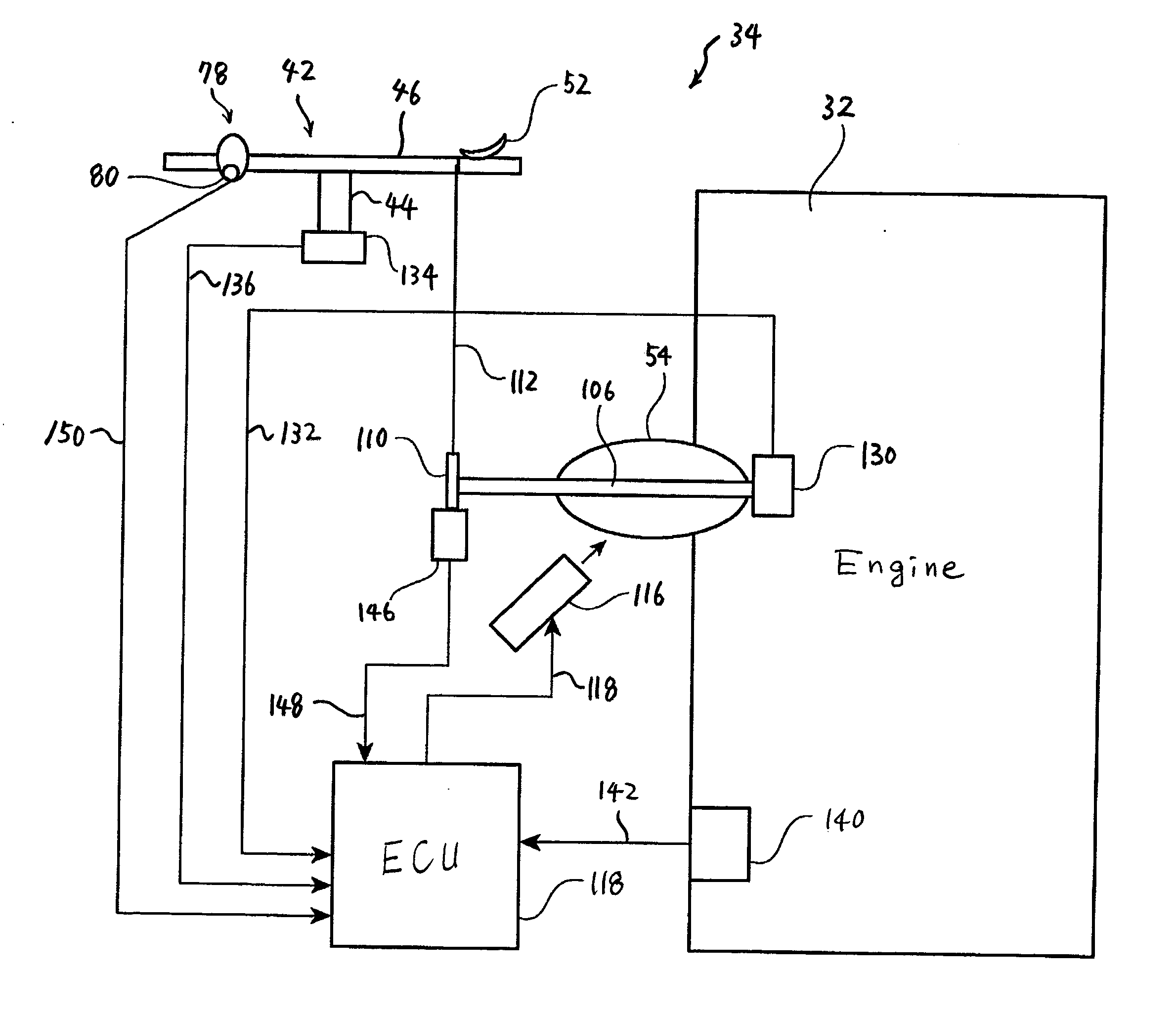 Engine control system for watercraft