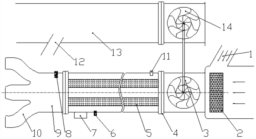 Internal combustion engine nitrogen-reducing and oxygen-increasing air inlet device and control method thereof