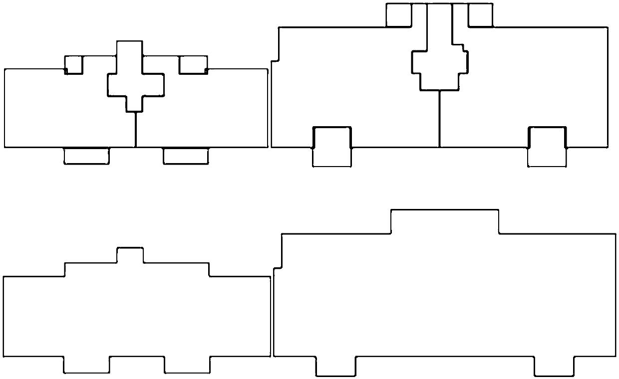 A three-dimensional building model house layered household graph fuzzy matching method based on tangent space