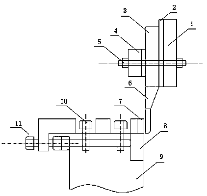 A shearing machine tool holder with a locking mechanism and its tool