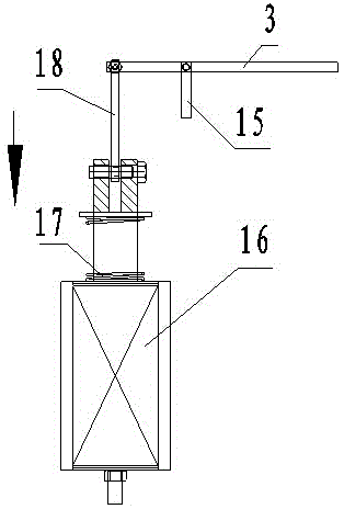 A non-woven pipe automatic cutting device