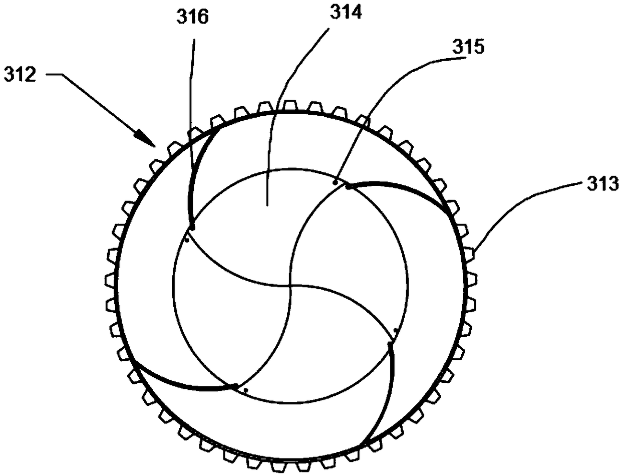 A flocculant sewage environmental protection treatment device