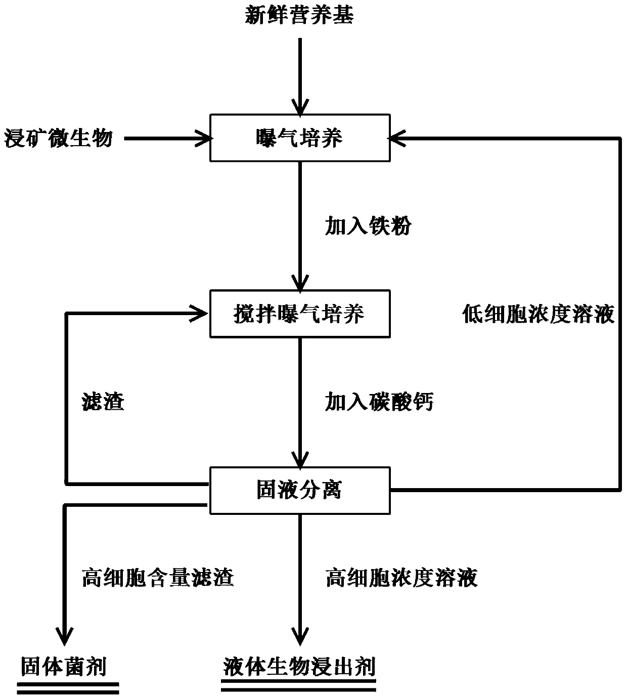 A kind of culture method of iron oxidation leaching microorganism