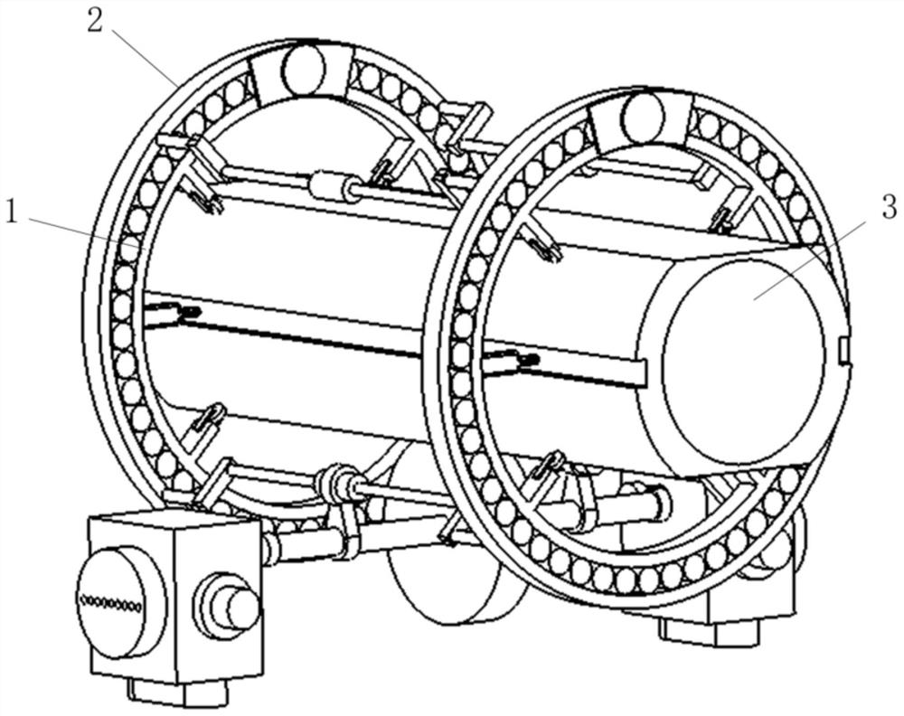 Staying-free charging rotatable pipe gallery inspection robot and inspection system