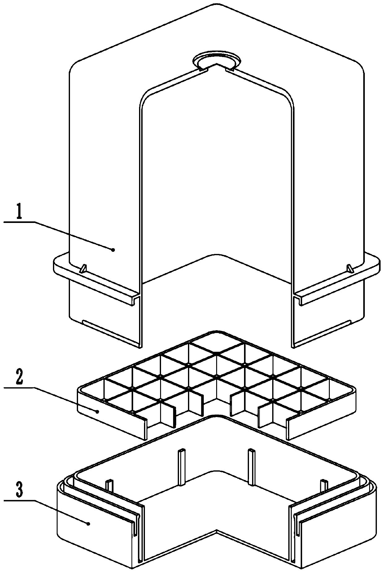 Potato tissue culture seedling culture box suitable for mechanized production