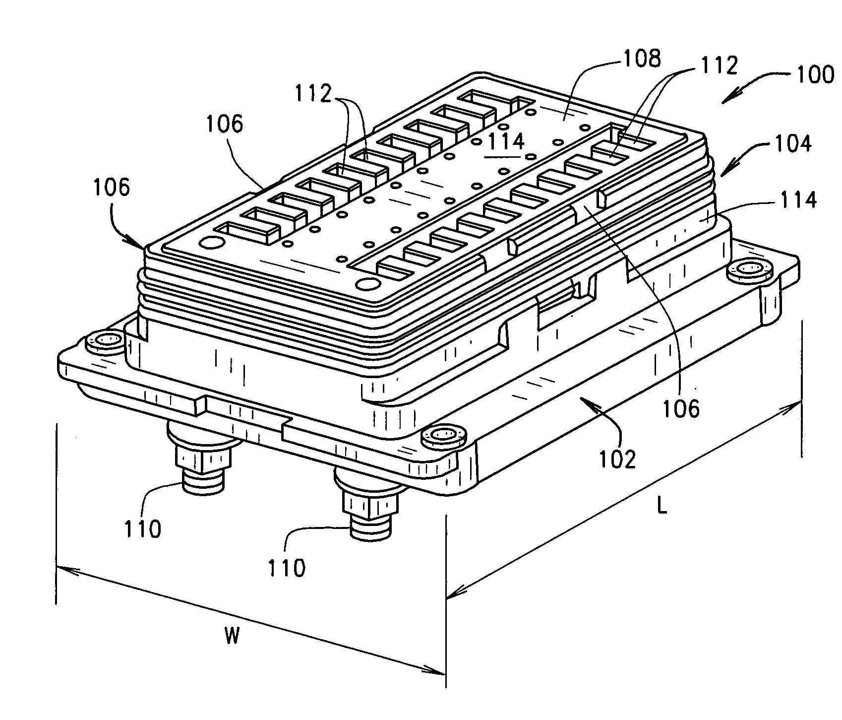 Sealed compact power distribution module