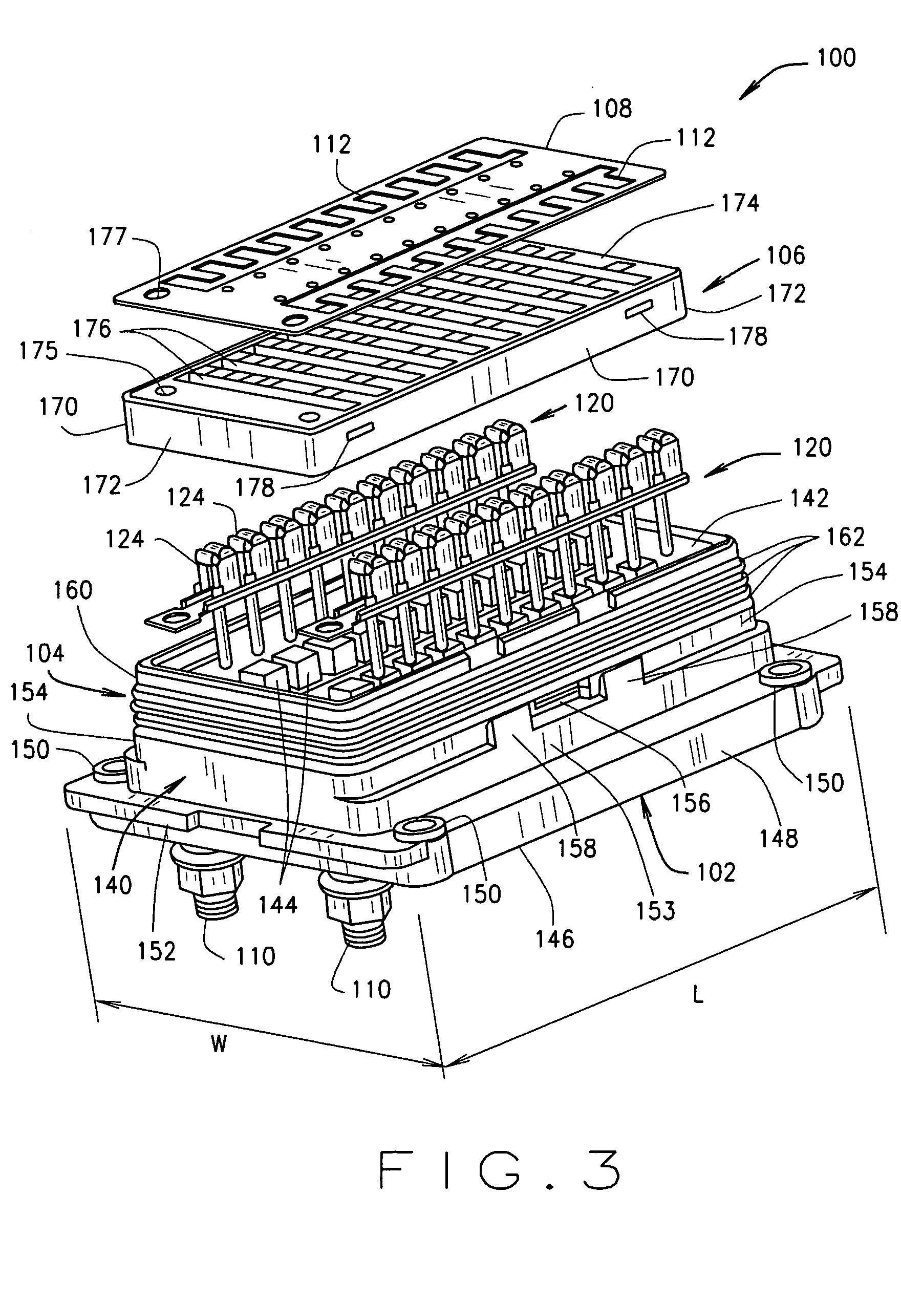 Sealed compact power distribution module