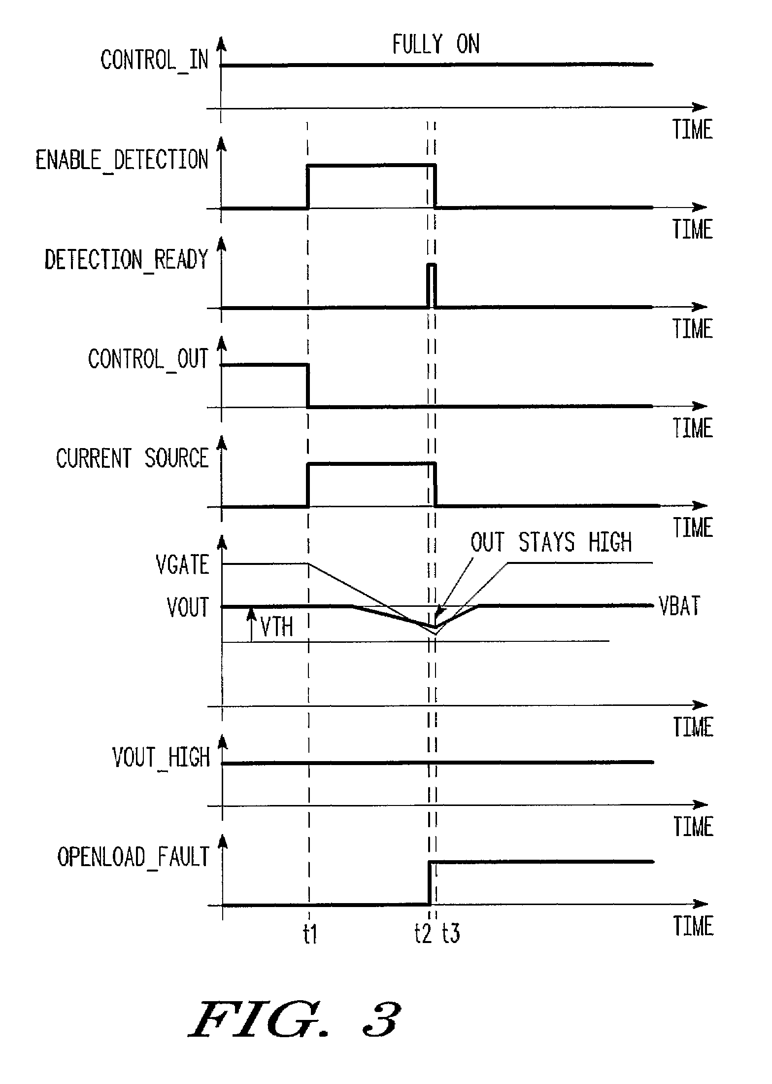 Power switching apparatus with open-load detection