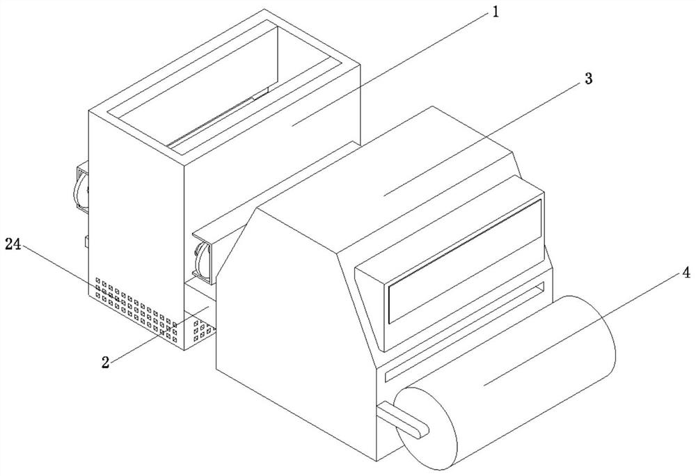 Cotton fiber processing carding machine for cotton cloth production