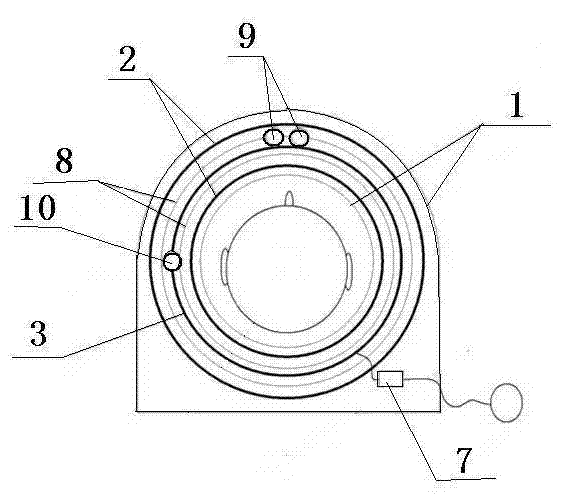 Head radiofrequency coil for magnetic resonance imaging system