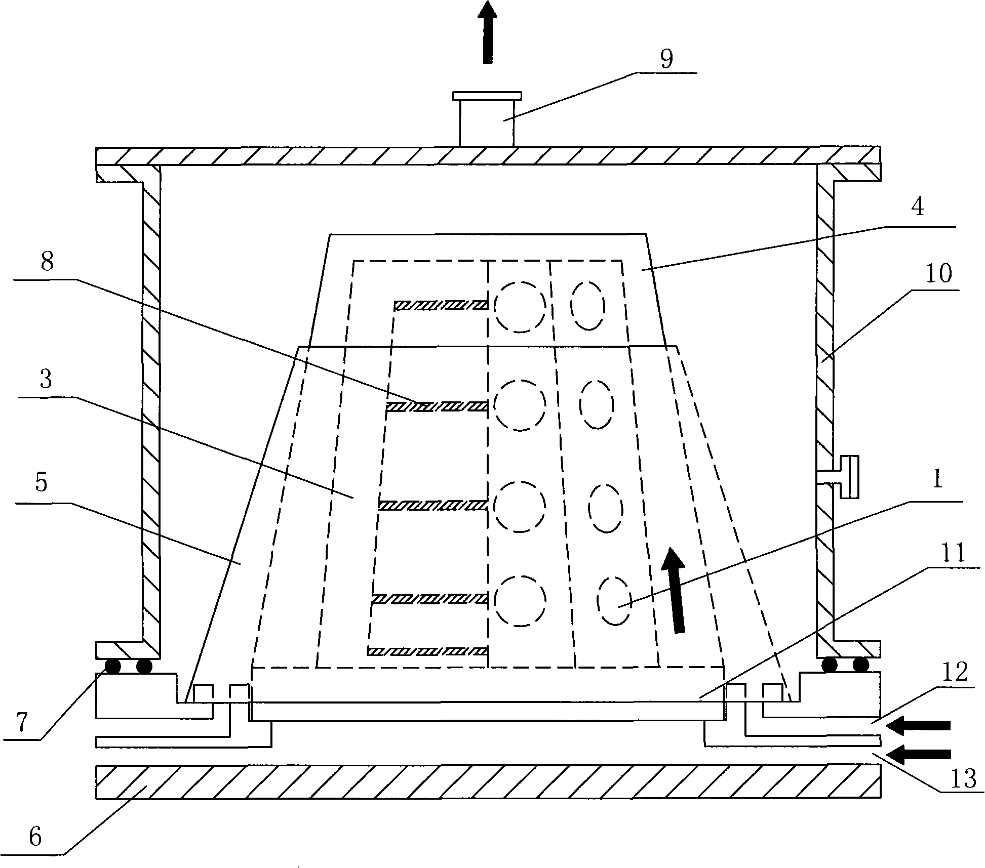 High-temperature metal organic chemical gas-phase deposition reactor