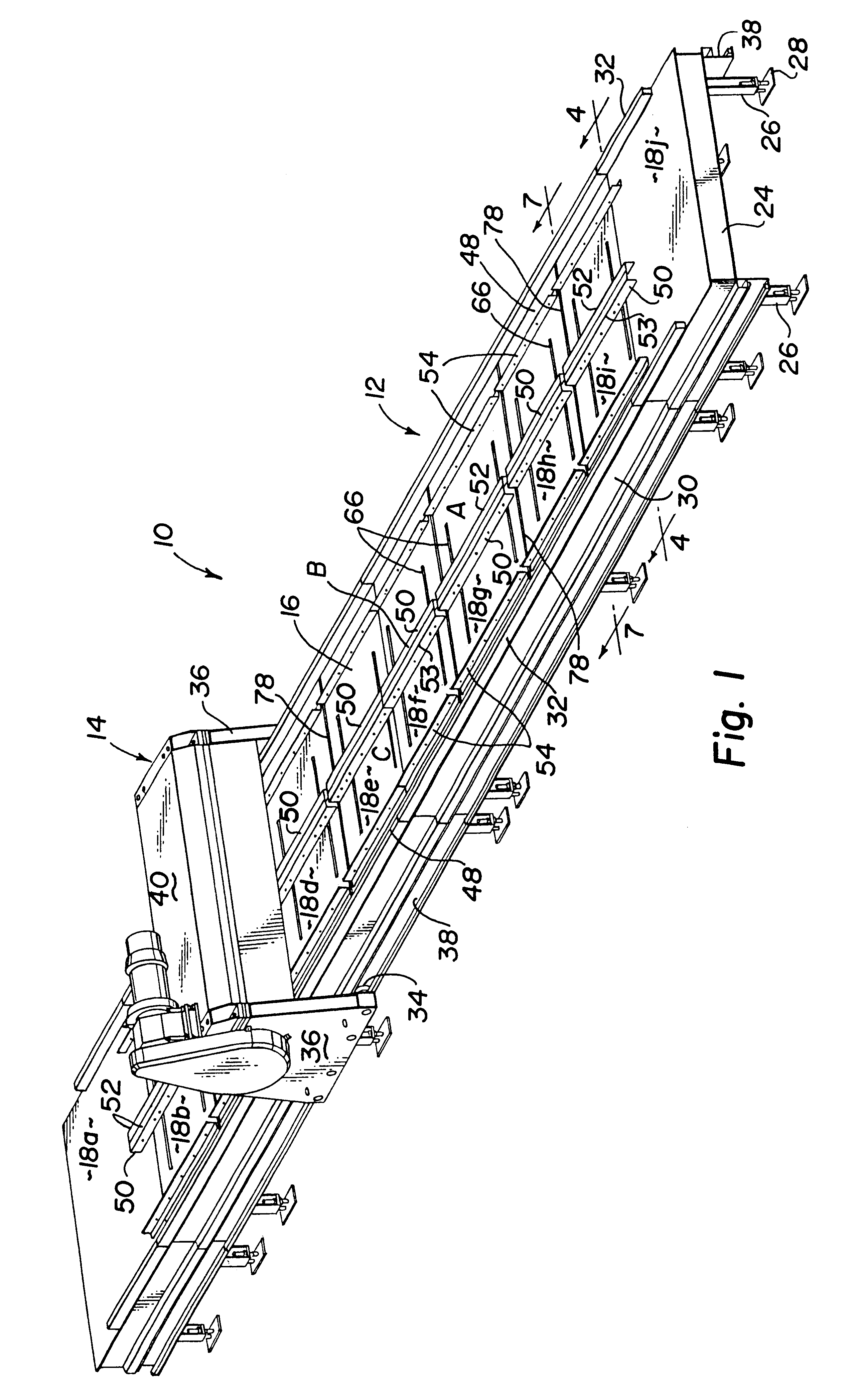 Truss table apparatus with automatic truss movement assembly and method