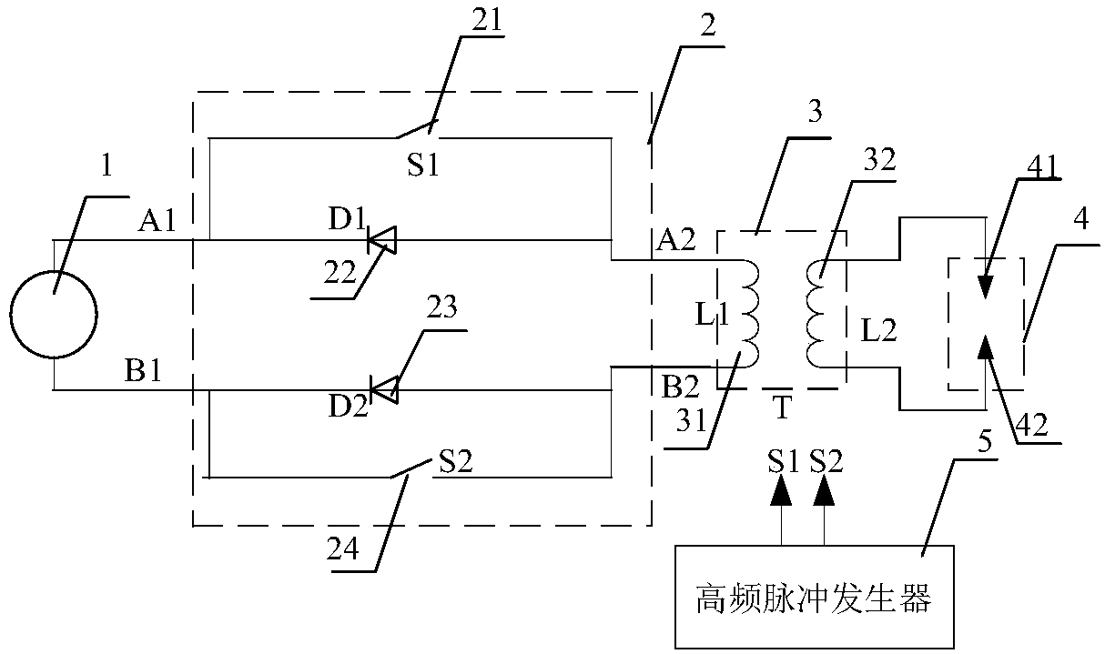 Battery-free manual ignition device and ignition method