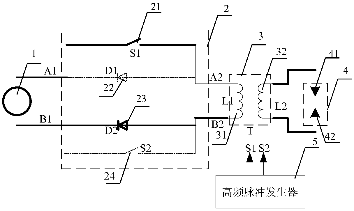 Battery-free manual ignition device and ignition method