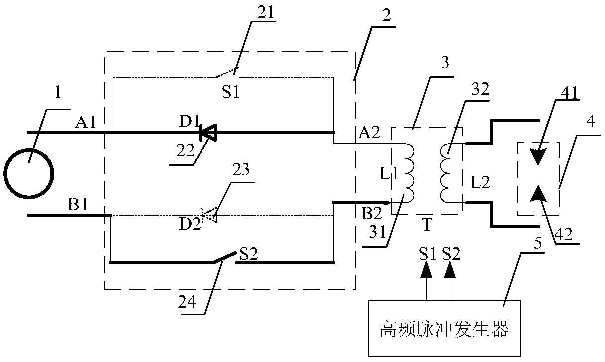 Battery-free manual ignition device and ignition method