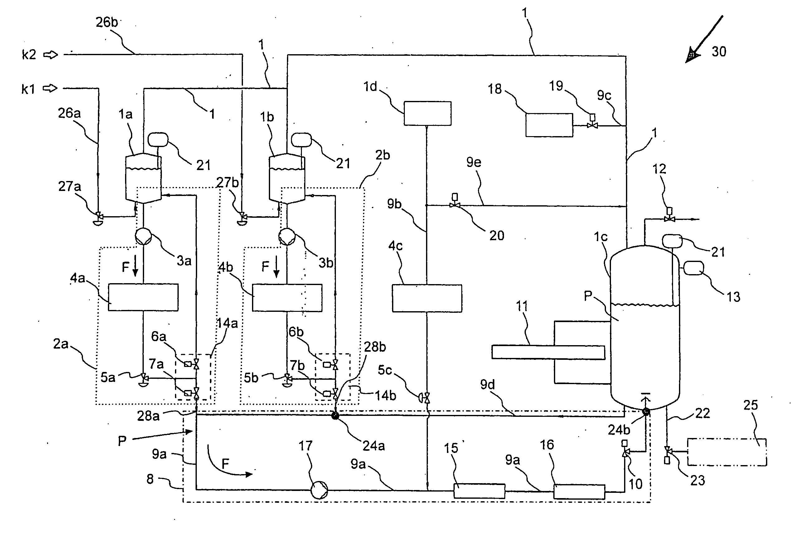 System and method for continuously producing a liquid mixture