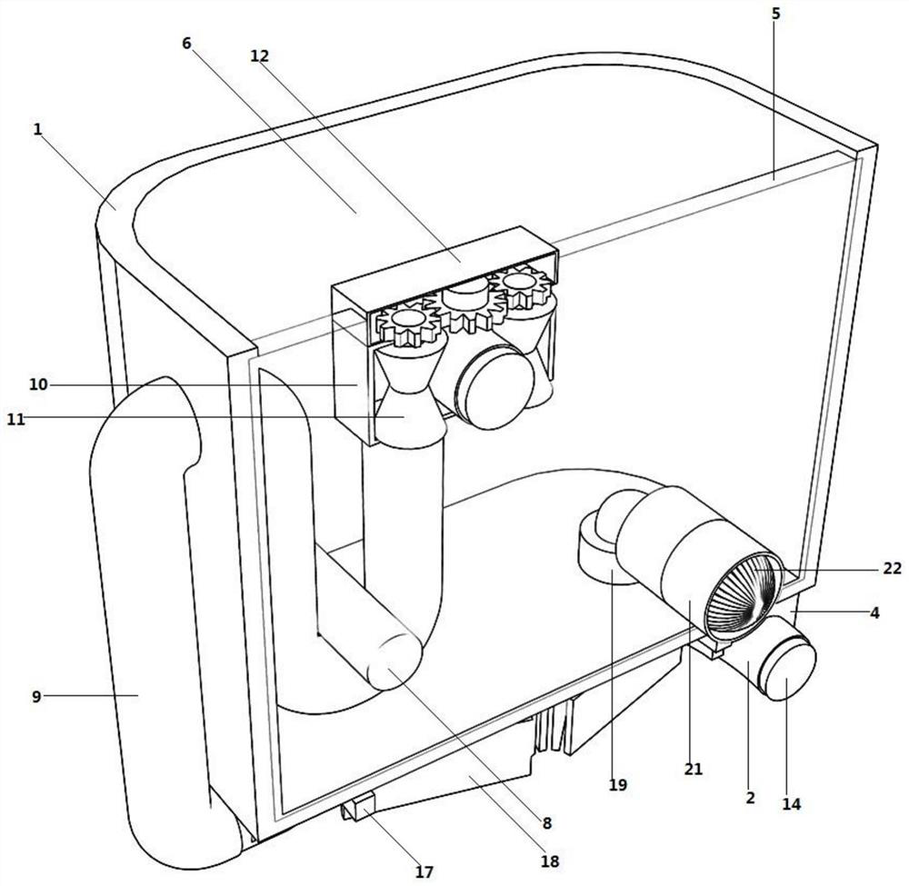 Cleaning device for old-age nursing