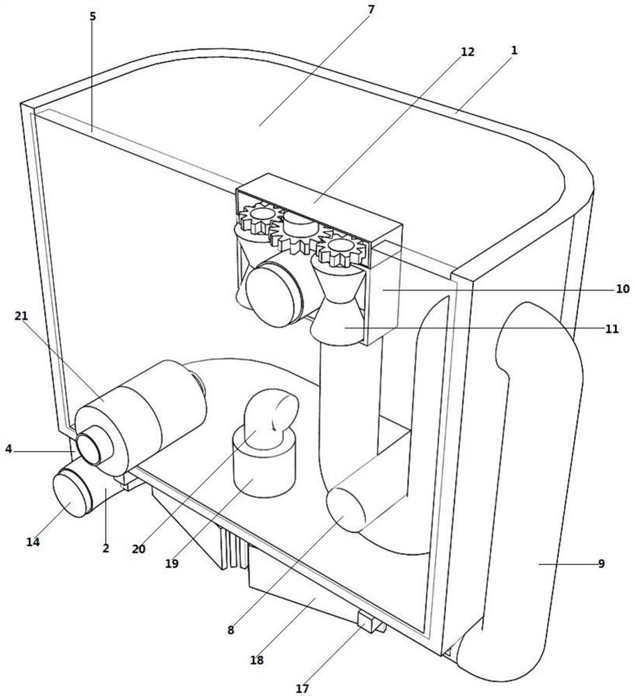 Cleaning device for old-age nursing