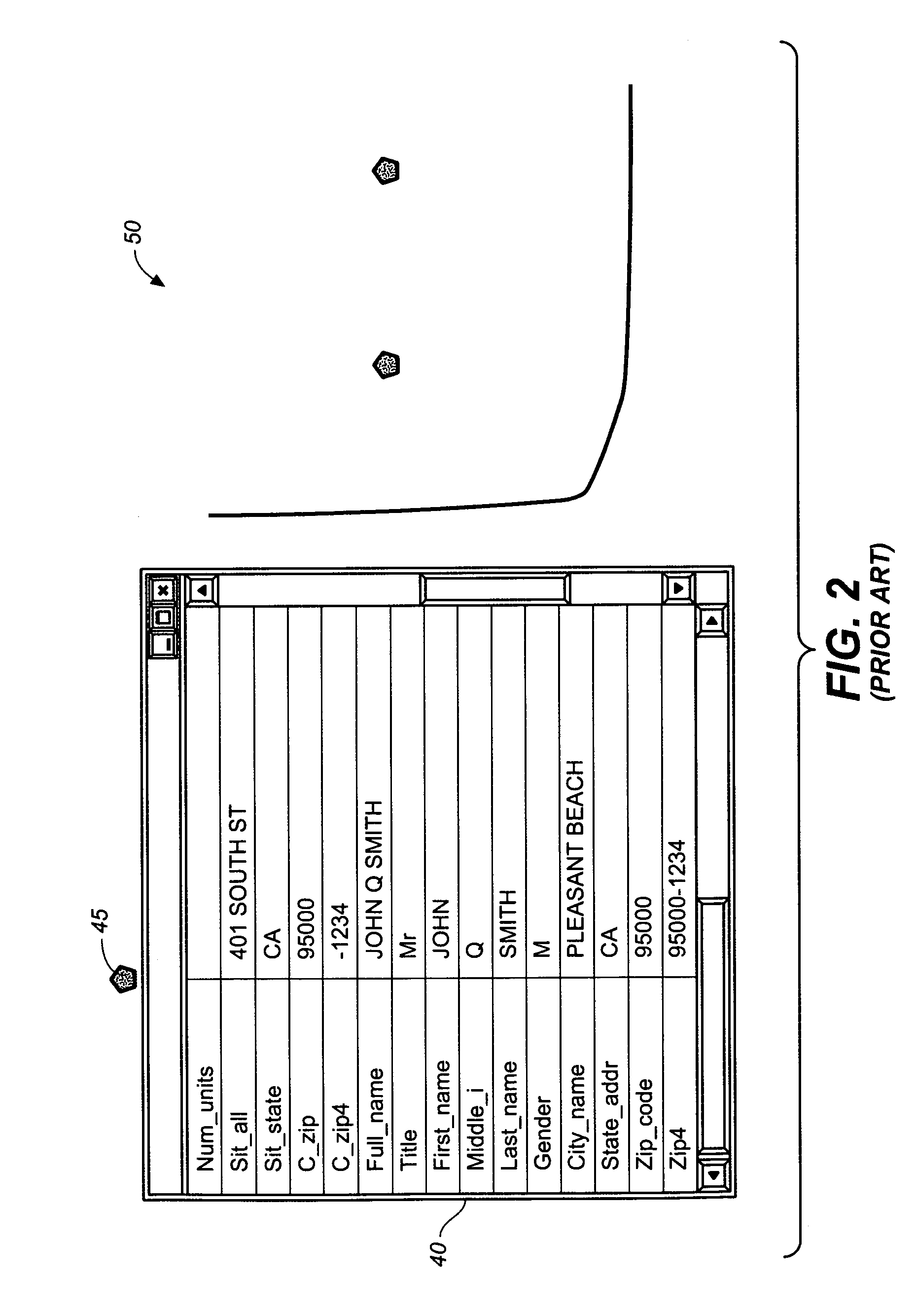 System and method of geospatially mapping topological regions and displaying their attributes