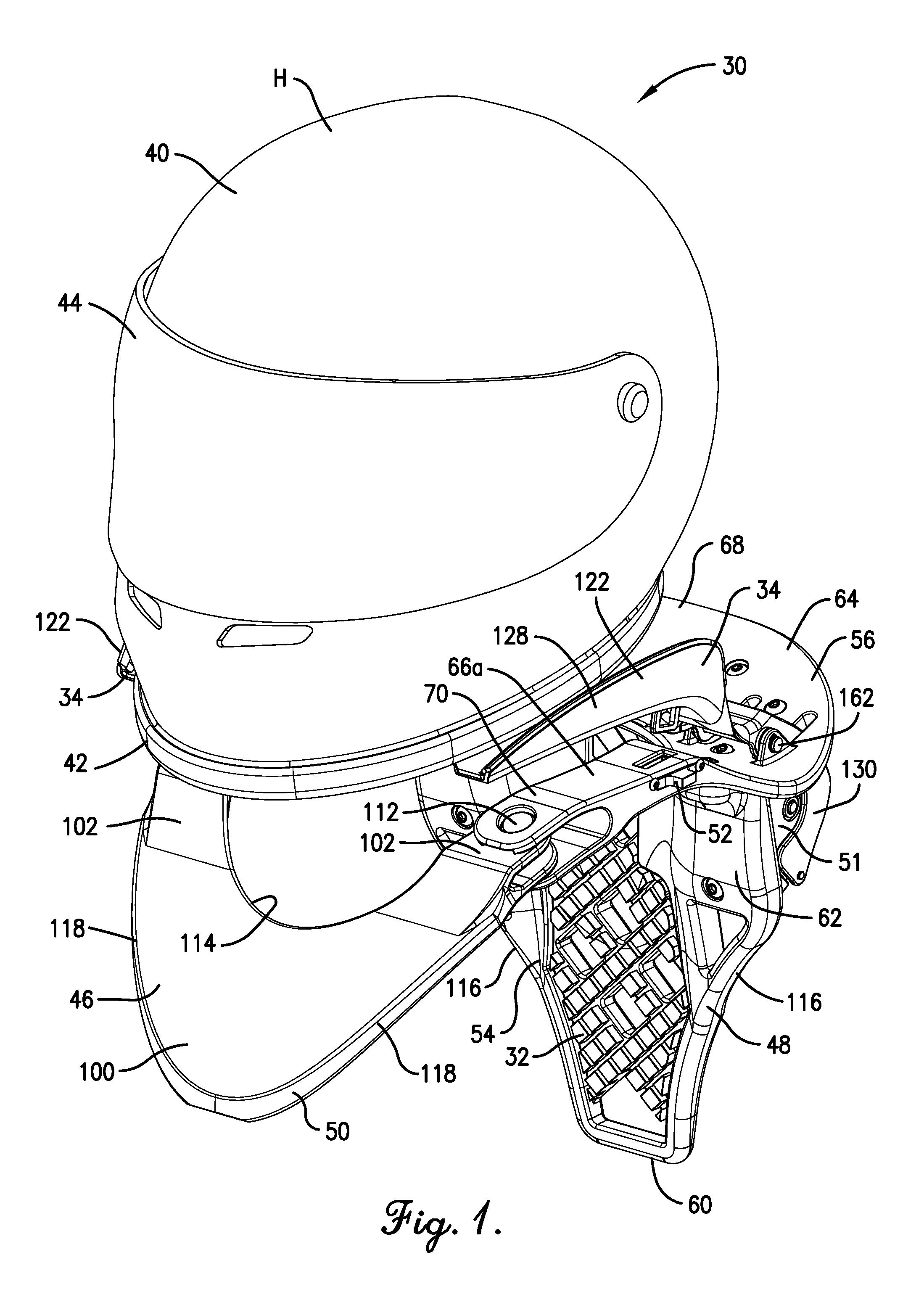 Device for reducing head and neck injury for helmet wearer