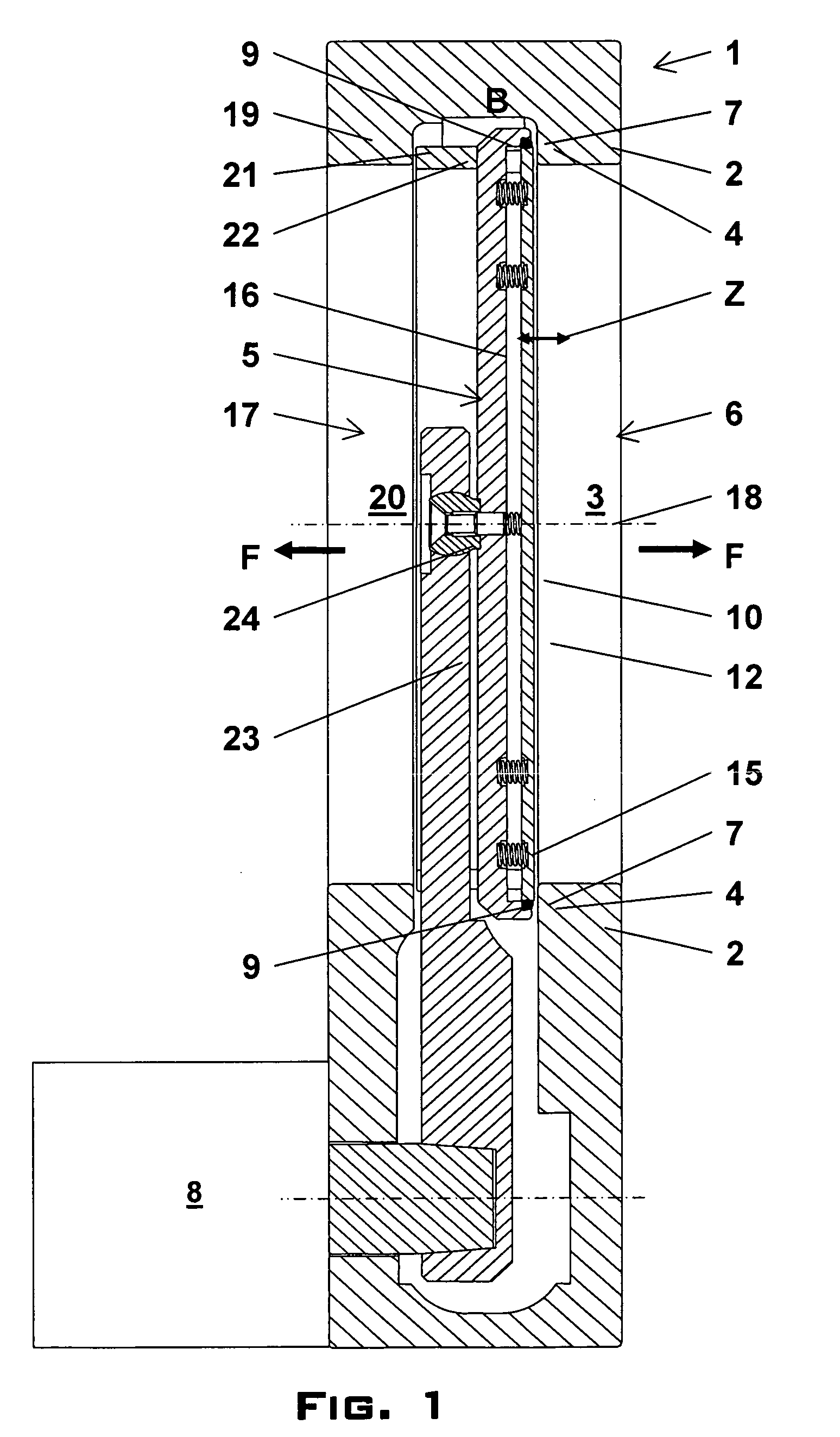 Valve for essentially gastight closing a flow path