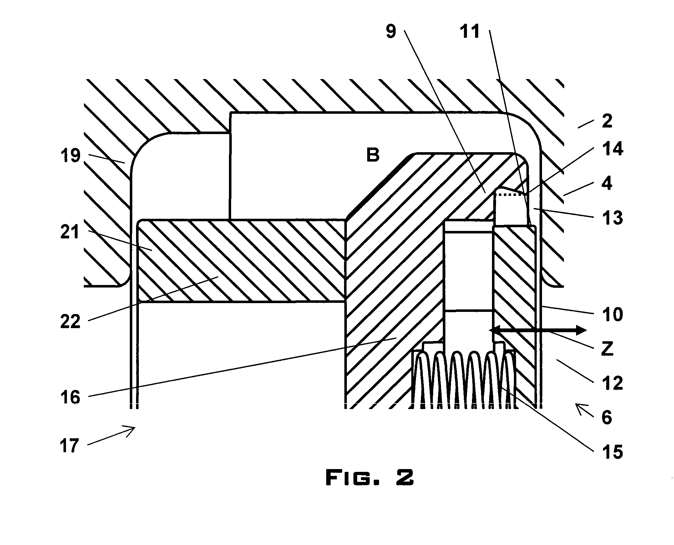 Valve for essentially gastight closing a flow path