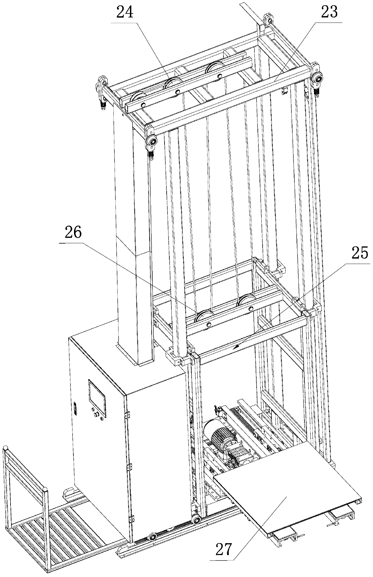 Heavy-load type stacking unit of mold transfer trolley