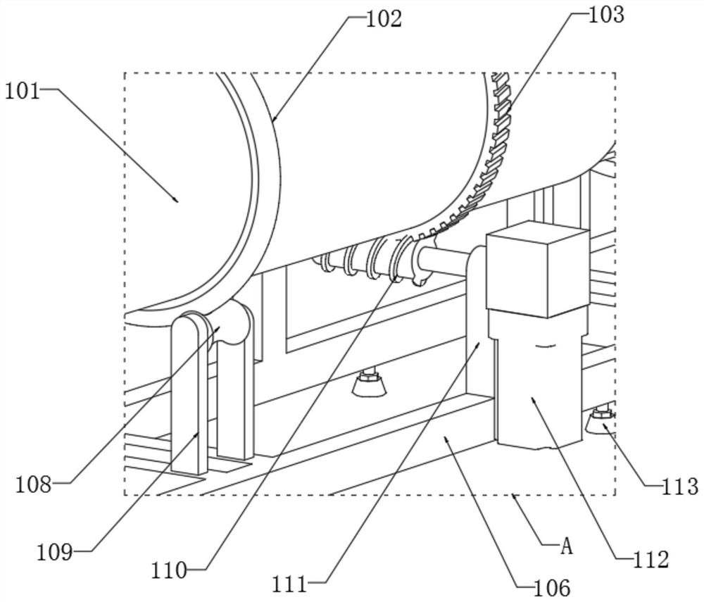 Water granulated slag pre-drying device and pre-drying treatment method