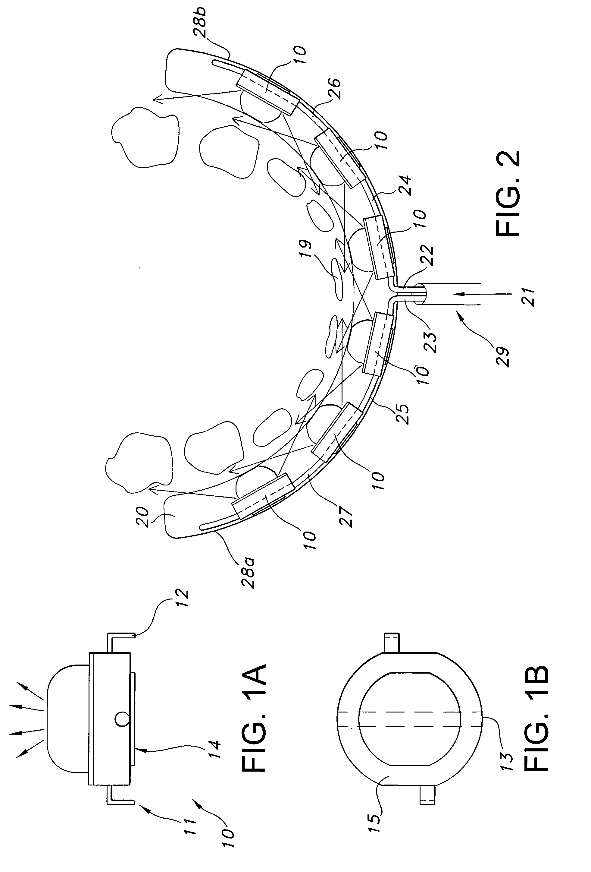 Method and apparatus for using light emitting diodes for curing