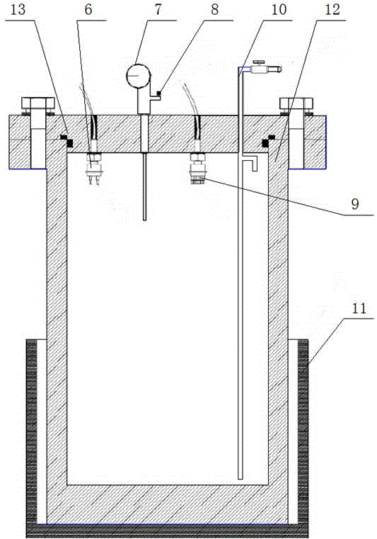 Device and method for testing local corrosion in deep-sea simulation environments