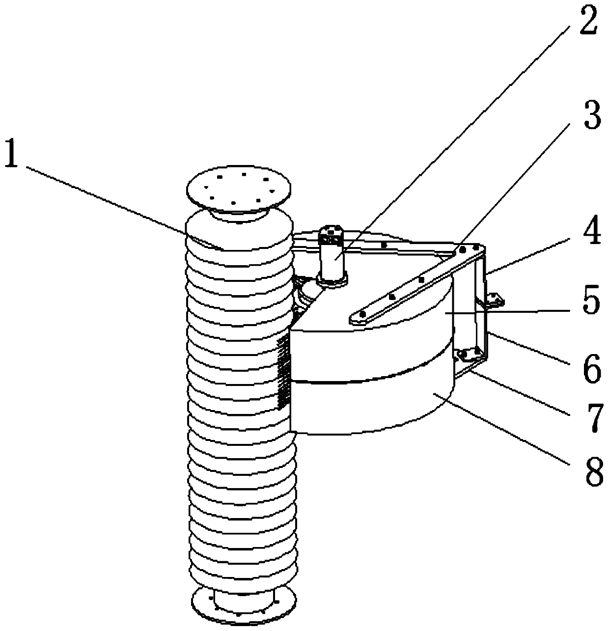 Substation insulator electrified cleaning operation device and method