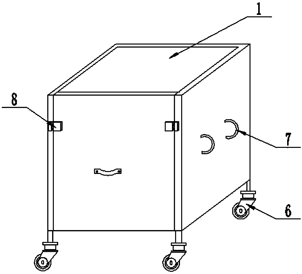 Multifunctional storage box with cellular board structure and used for storing copper tubes vertically